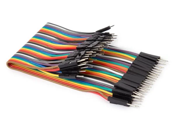 Fio Jumper Macho-Macho 40 Pinos 15 Cm (Cabo Plano)