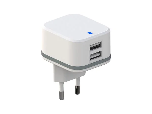Carregador Compacto com Dupla Sa&iacute;da Usb 5 V - 4.8.