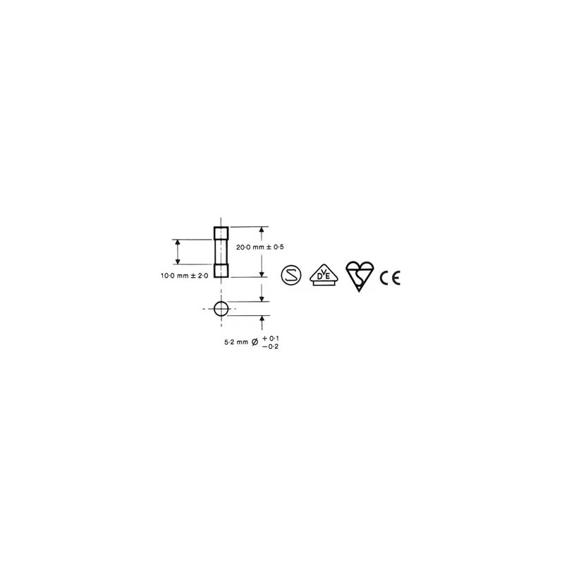 Fus&iacute;vel 5 X 20 Mm R&aacute;pido 0.05 a (10 Unids/Caixa)