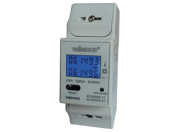 Monof&aacute;sico - Medidor de Kwh para Montagem em Din-Rail - 2 M&oacute;dulo- para Uso Profissional