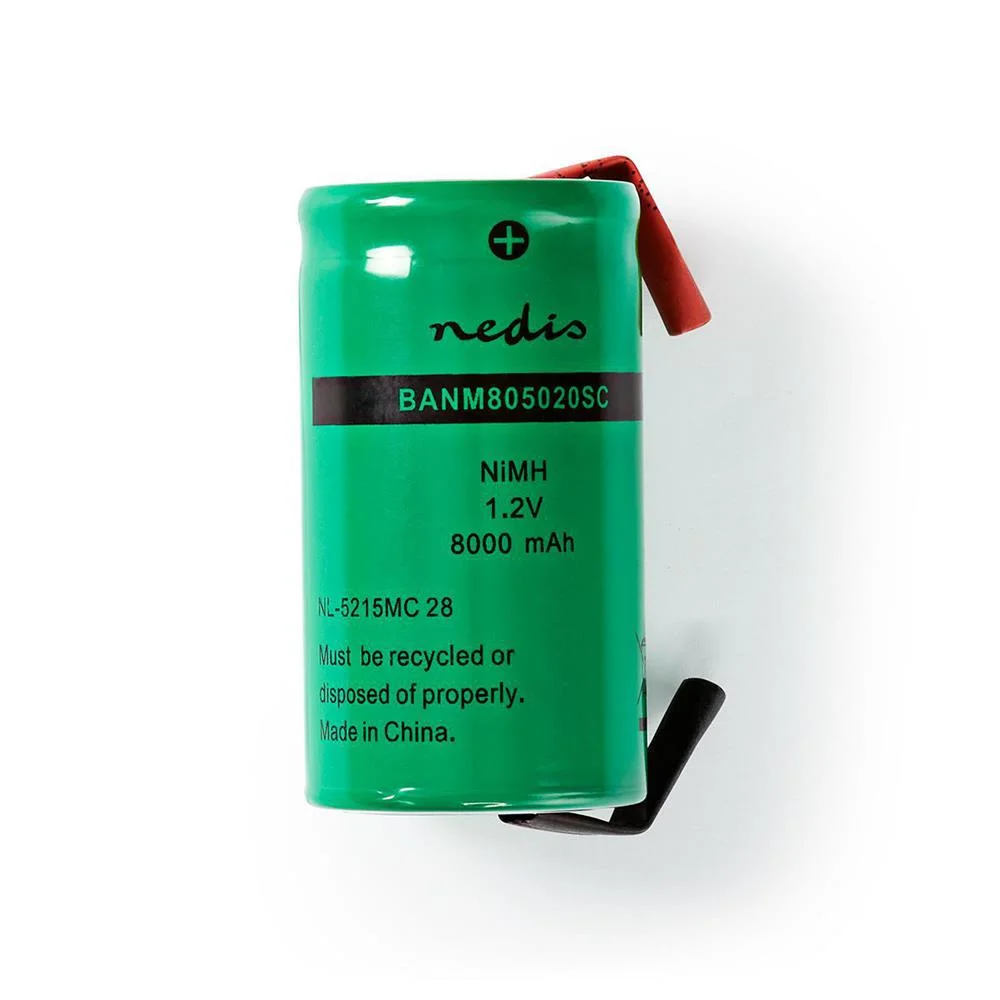 Bateria de Hidreto de Metal N&iacute;quel  1,2 V 8000mah