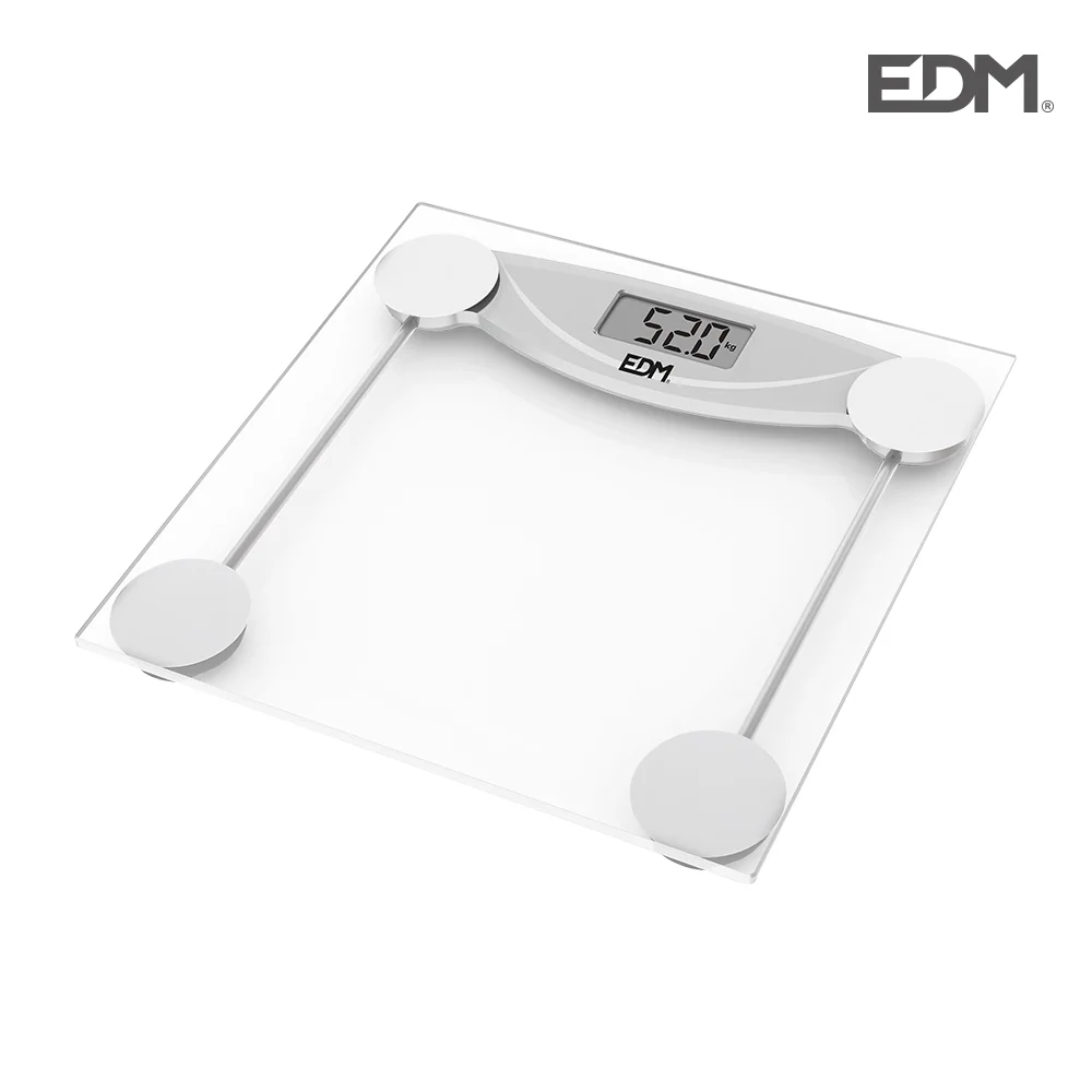 Balan&ccedil;a Digital Transparente  M&aacute;x 180kg  Edm