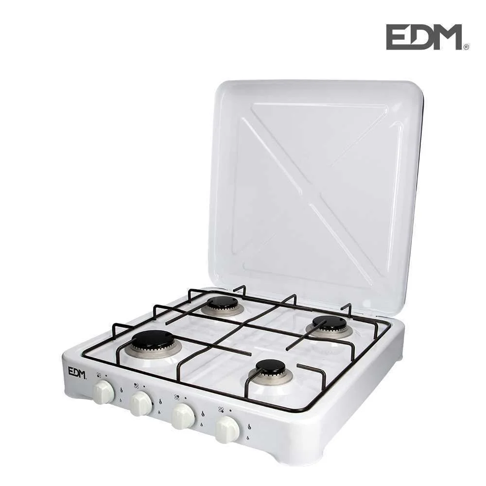 Fogao de Gas Esmaltada 4 Fogos 50x50x12cm Edm