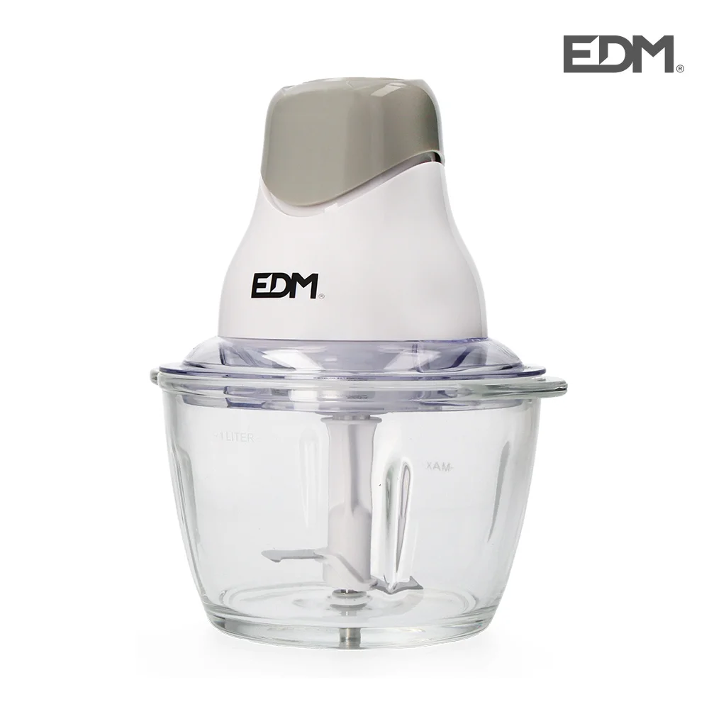 Picadora com Ta&ccedil;a de Vidro de 1 Litro 320w Edm