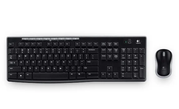 Logitech Mk270, Padr&atilde;o, Sem Fios, Rf Wireless, Qw.