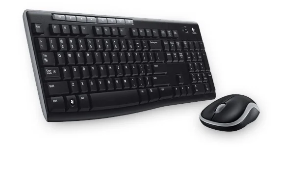 Logitech Mk270, Padr&atilde;o, Sem Fios, Rf Wireless, Qw.