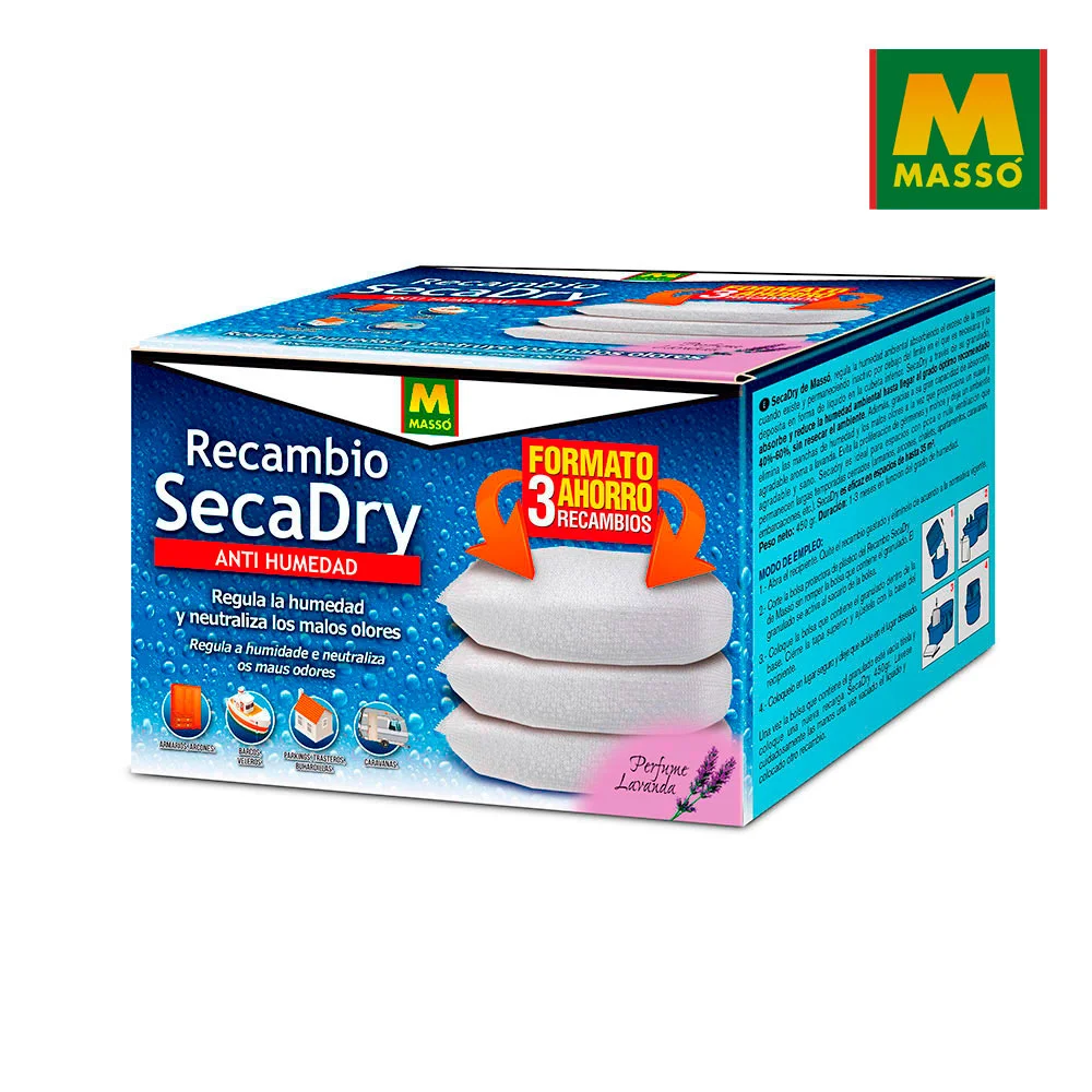 Pack Sobresselente  Secadry Anti-Humidade 3unid