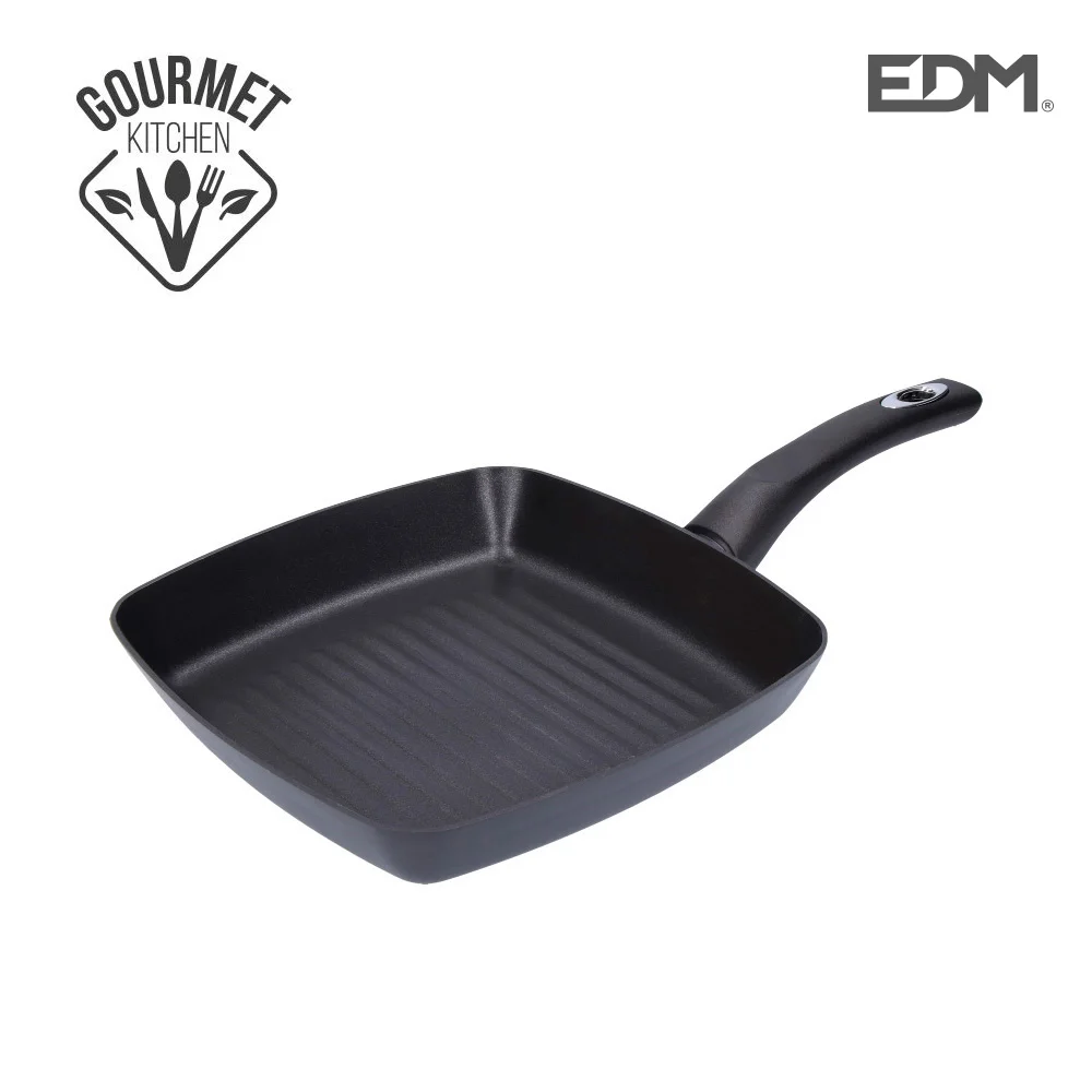 Asadora Edm 76675 24 X 24 Cm Negro Aluminio
