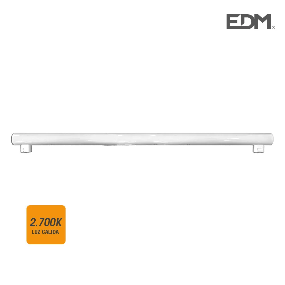 Linestra LED 2 Tomadas S14s 18w 1450lm 2700k Luz Quente &Oslash;3x100cm Edm