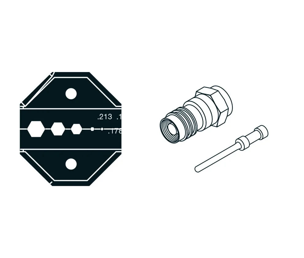 Boca para Crimpado Coaxiales Y Fibra &Oacute;ptica