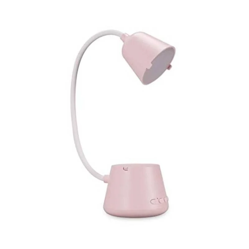 L&aacute;mpara Rosa Con Altavoz Bluetooth