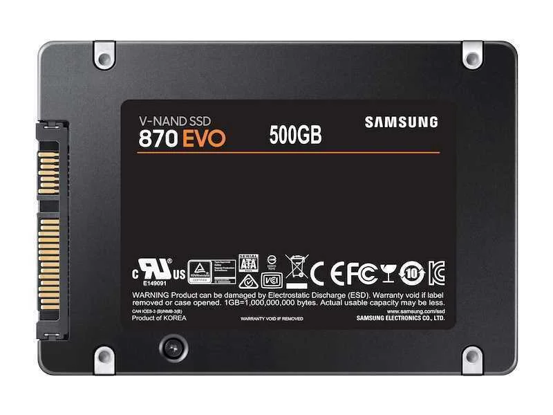 Ssd 2.5" Samsung 870 Evo 500gb Mlc V-Nand Sata