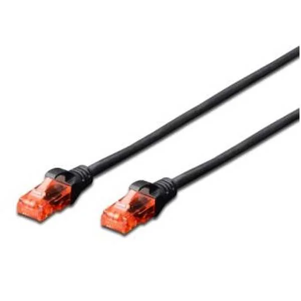 Cabo de Rede Cat6 U/Utp 0.5m Preto Ewent