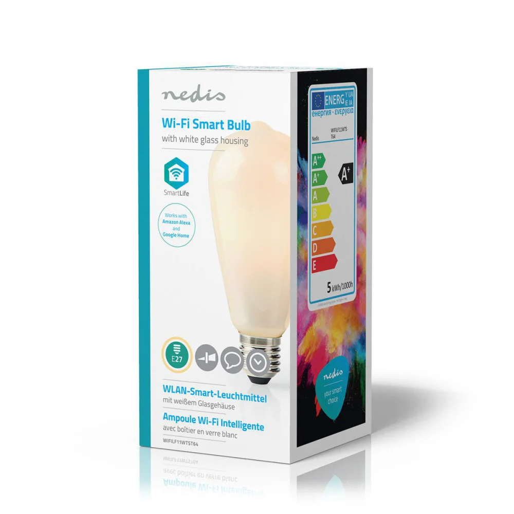 Bombilla LED Wi-Fi Inteligente | E27 | St64 | 5 W.