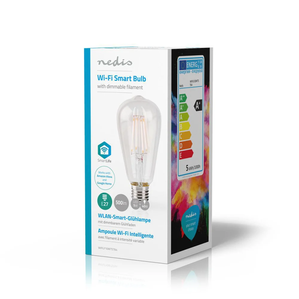 Bombilla LED Wi-Fi Inteligente de Filamento | E27.