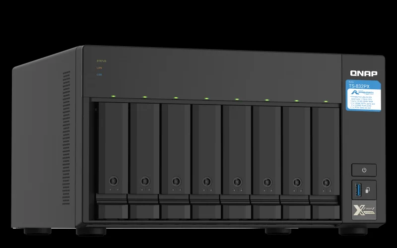 NAS TS-832PX 8 Bay Tower Ethernet LAN AL324 4GB D.