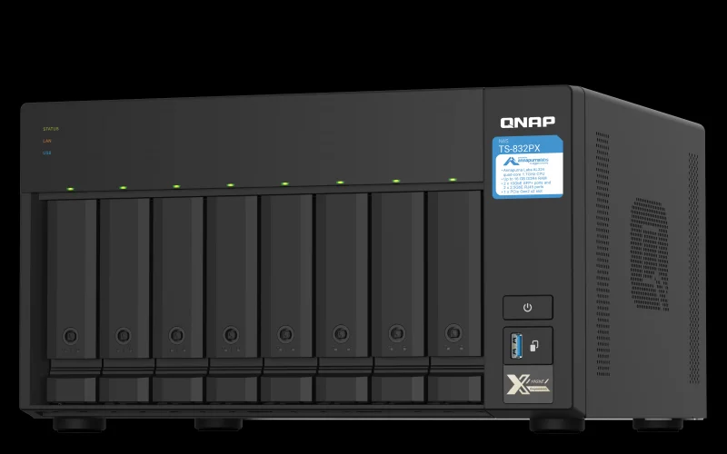 NAS TS-832PX 8 Bay Tower Ethernet LAN AL324 4GB D.