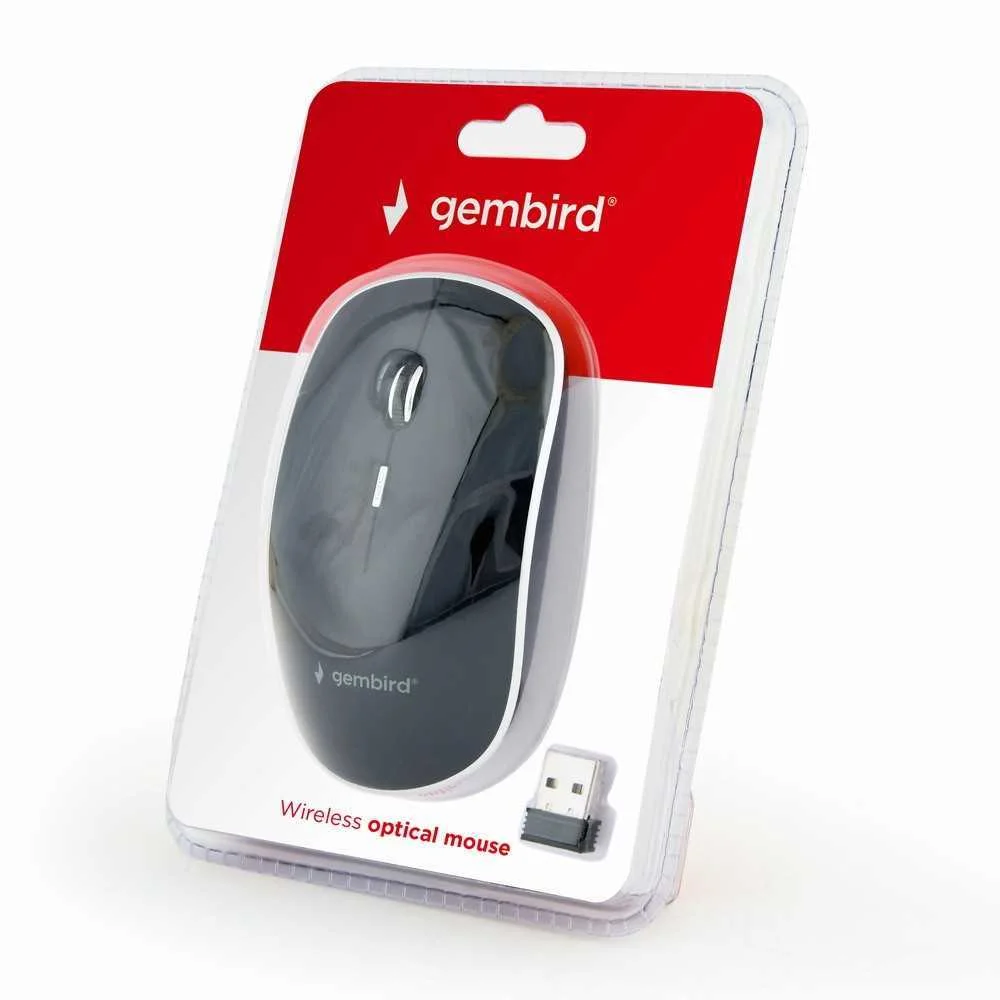 Rato &Oacute;ptico Gembird Musw-4b-01 Wireless 1600dpi Preto