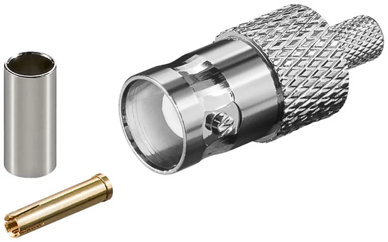 Conector Bnc F&ecirc;mea para Crimpagem Rg59