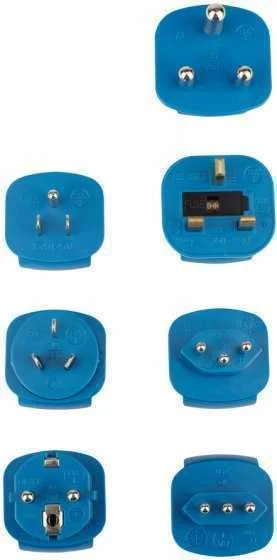 Conjunto de Viagem de Plugue Aterrado Universal D.