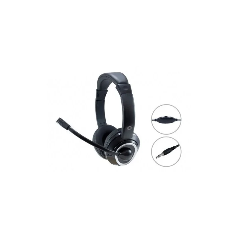 Conceptronic Headset Klinke 2m Kabel,Mikro,Int.Bed.Stereo Sw