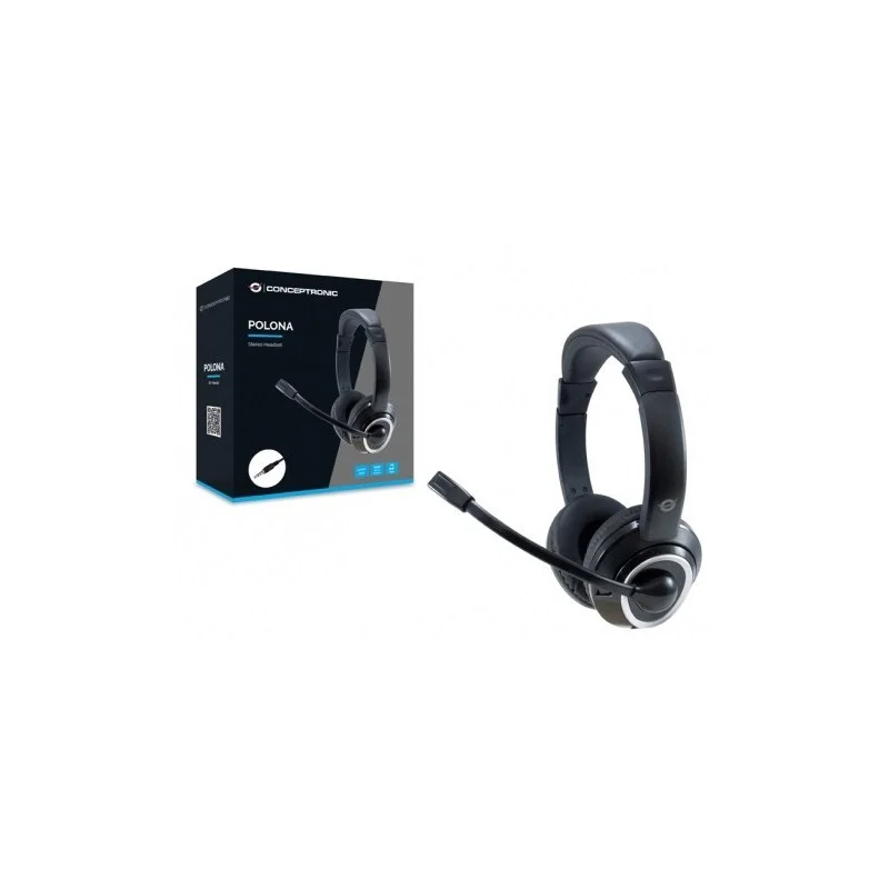Conceptronic Headset Klinke 2m Kabel,Mikro,Int.Bed.Stereo Sw