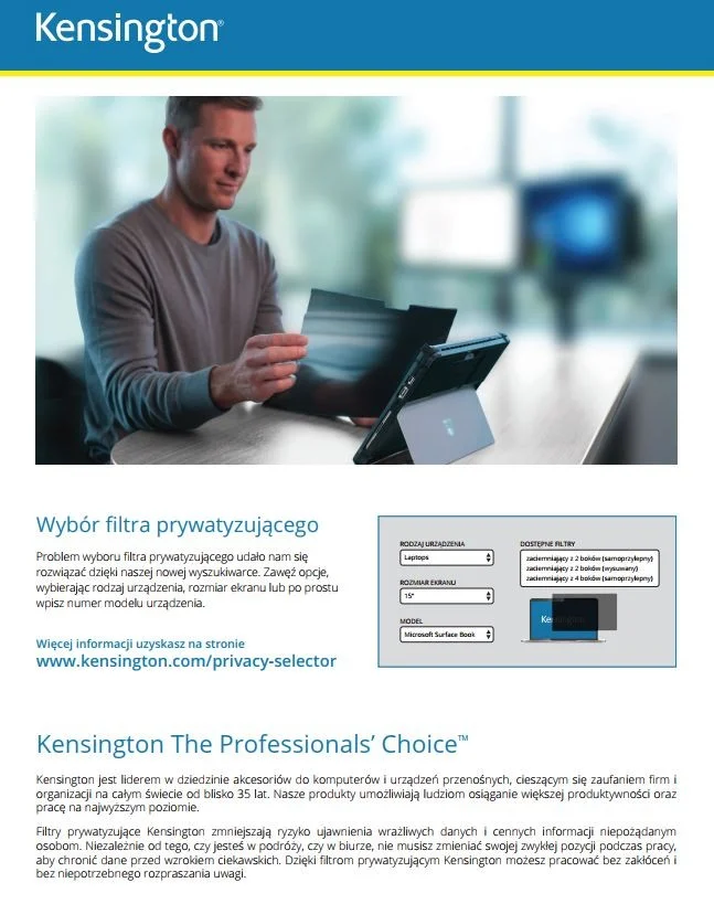 Filtro de Privacidade para Monitor Kensington