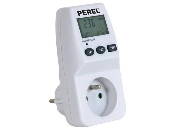 Medidor de Energ&iacute;a 230 Vac - 16 a - Tipo Enchufe .