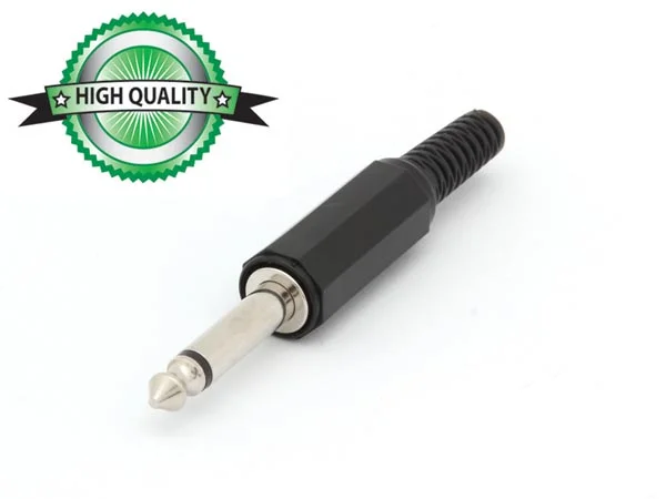 6.35mm Conector Jack Macho - Plastico - Mono