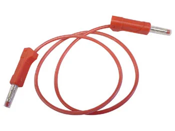 Cabo C/ Plug Banana - Vermelho 50 Cm