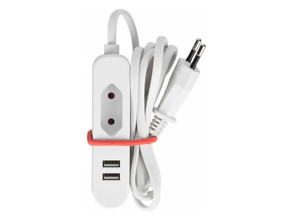 Tomada Euro 1 Entrada com 2 Portas Usb