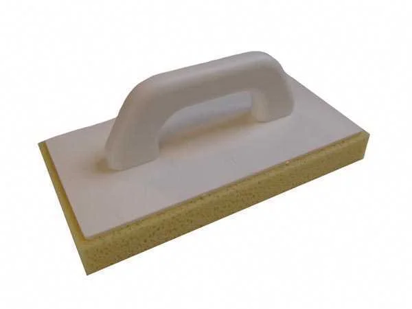 Esp&aacute;tula de Reboco - Pl&aacute;stico - com Esponja de Borracha