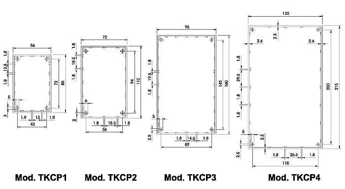 Caixa da Tampa - Cinza - 160 X 96 X 66,9 Mm