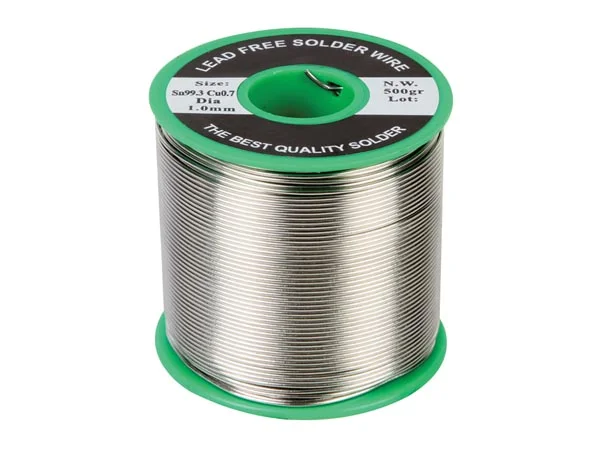 Soldadura Sin Plomo Sn 99,3% - Cu 0,7% 1mm 500g