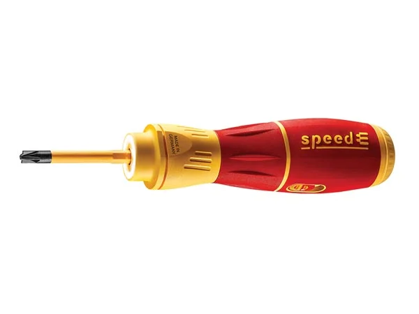 Wiha E-Screwdriver Speede&reg; Ii Slotted, Plusminus/Pozidriv, 7 Pcs In L Boxx Mini, Batteries And Usb C