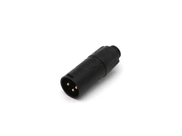 Rean - Adaptador Xlr Peq. Macho a Macho - Negro
