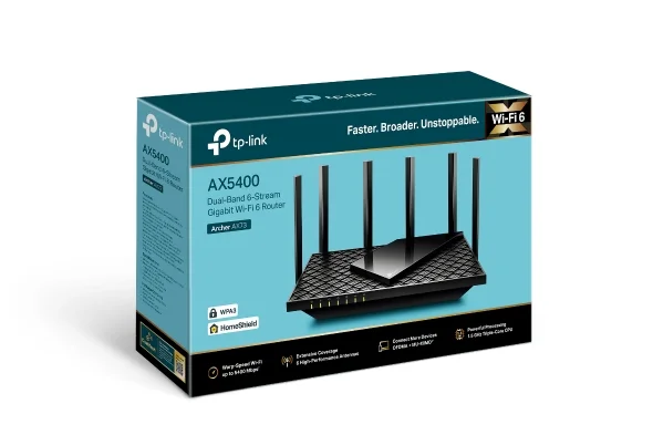 Wireless Router|Tp-Link|5400 Mbps|Wi-Fi 6|Usb 3.0.