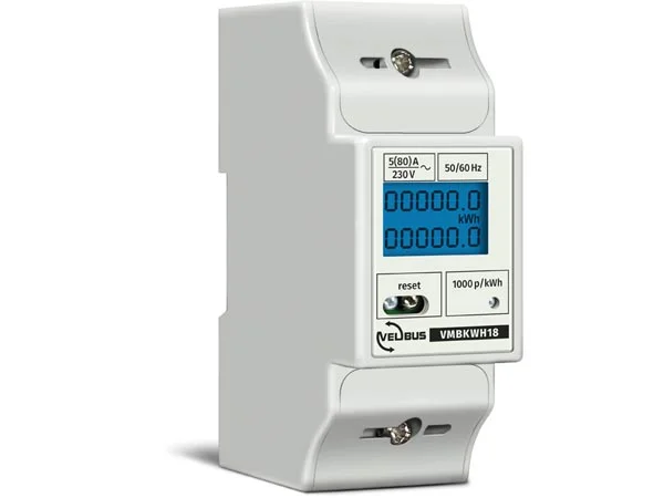 Contador de Energia Monof&aacute;sico para Montagem em Calha Din, 5 (80) A, Conect&aacute;vel Ao Vmb7in