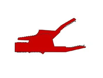 Clipes de Crocodilo Isolados 4mm 34a, Contato Prot