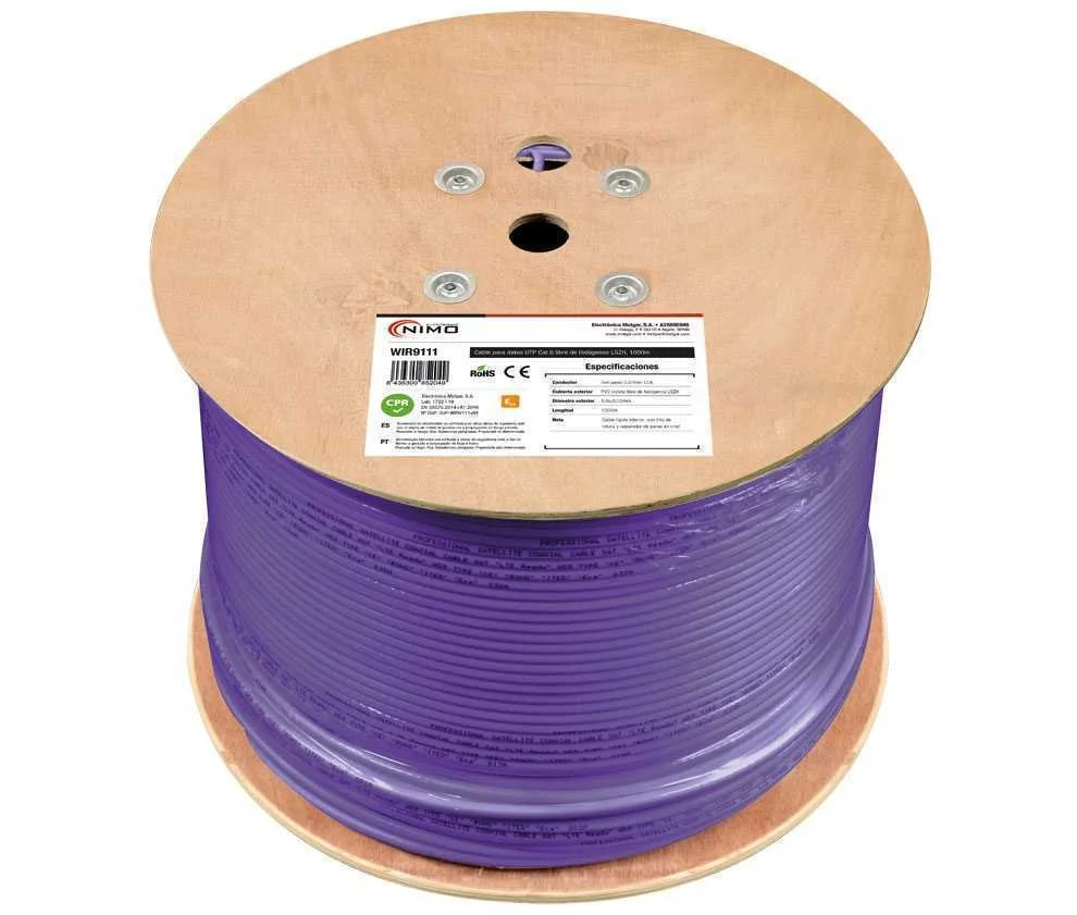 Cable para Datos Utp Cat.6 Libre de Hal&oacute;genos Lsz.