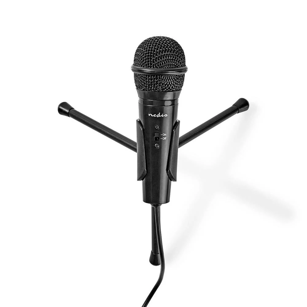 Microfone Com Fio Bot&atilde;o Ligar / Desligar