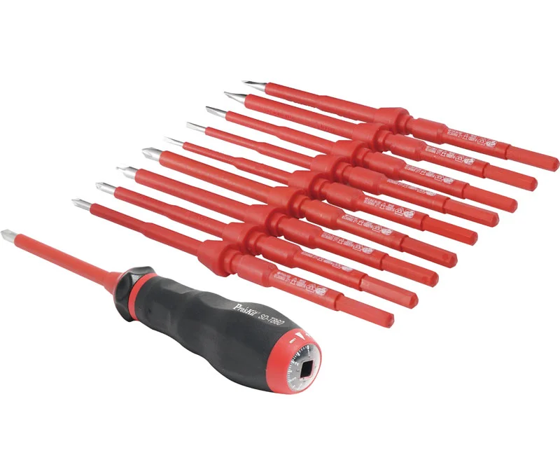 Kit Destornilladores Aislados de Fuerza de Torsi&oacute;.