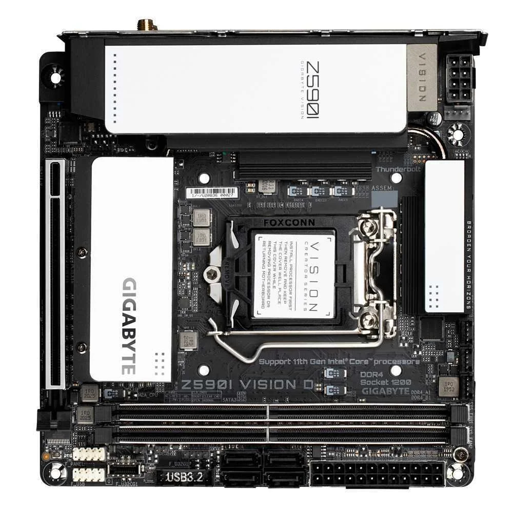 Gigabyte Z590i Vision D Motherboard Intel Z590 Ex.