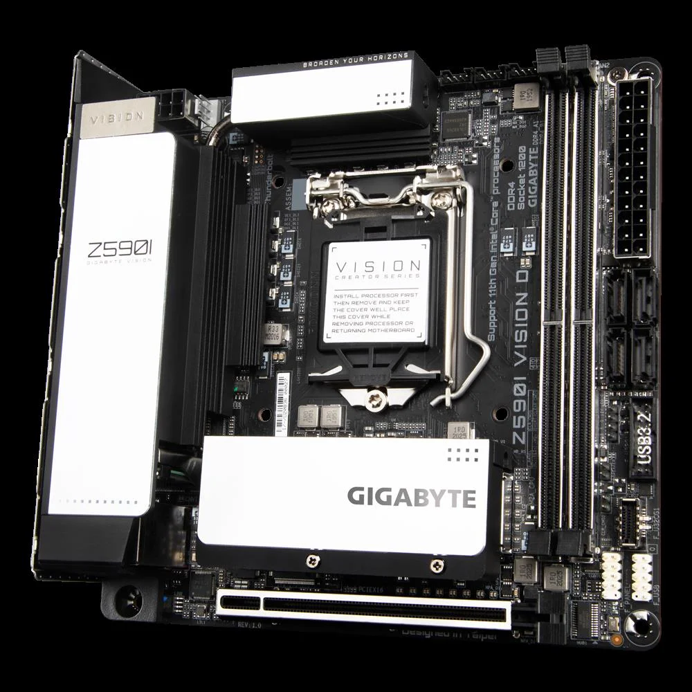 Gigabyte Z590i Vision D Motherboard Intel Z590 Ex.