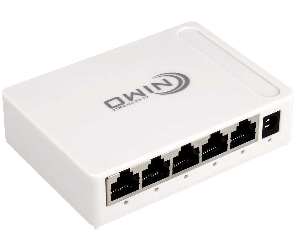 Switch Gigabit 100/1000mb de 5 Puertos Rj45 Plug .