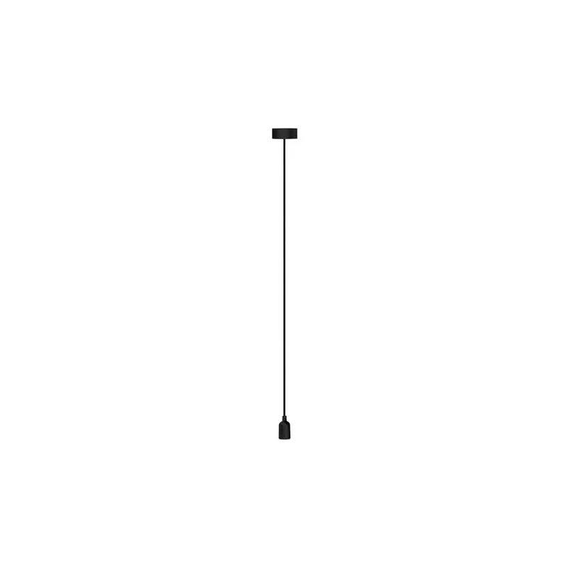 Portal&aacute;mparas de Tela Con Cable - Negro