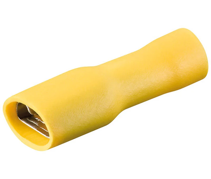 Terminal Fast&oacute;n Hembra Aislado Amarillo