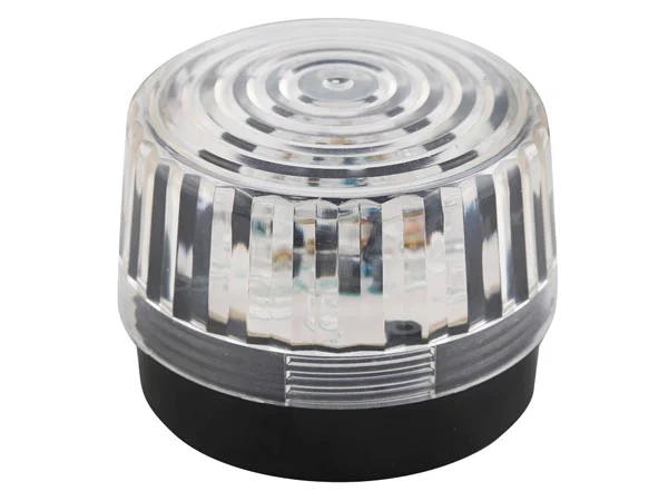 Luz LED Intermitente - Transparente - 12 Vdc - &Oslash; 100 Mm