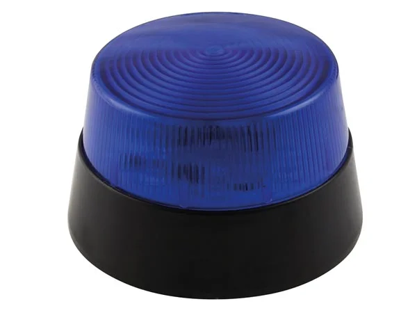 Luz LED Intermitente - Azul - 12 Vdc -  77 Mm X 4