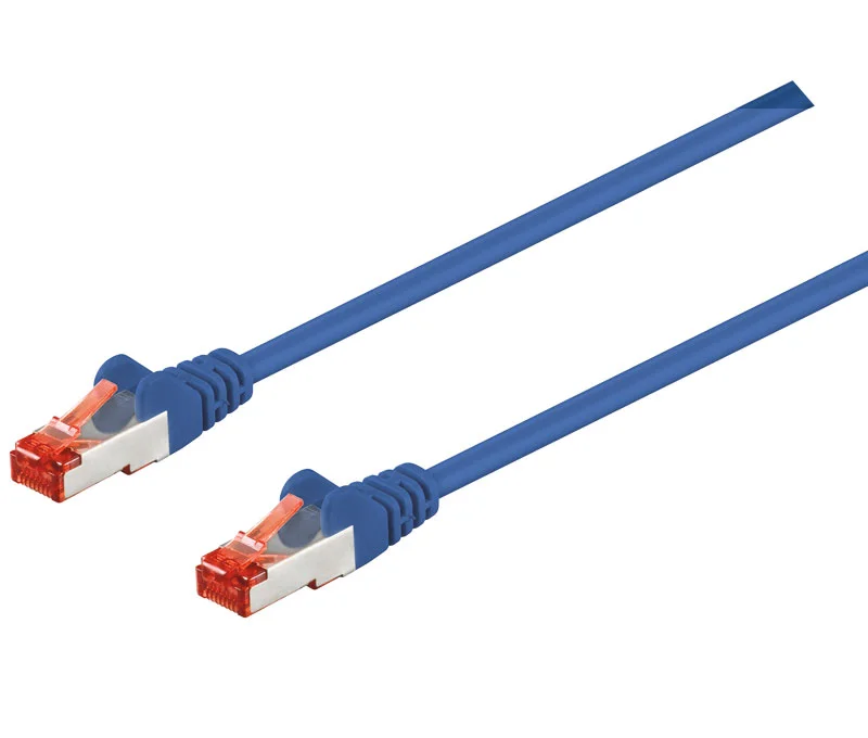 Conexi&oacute;n S/Ftp Cat.6 Rj45 Macho - Macho, 0.5m Azul